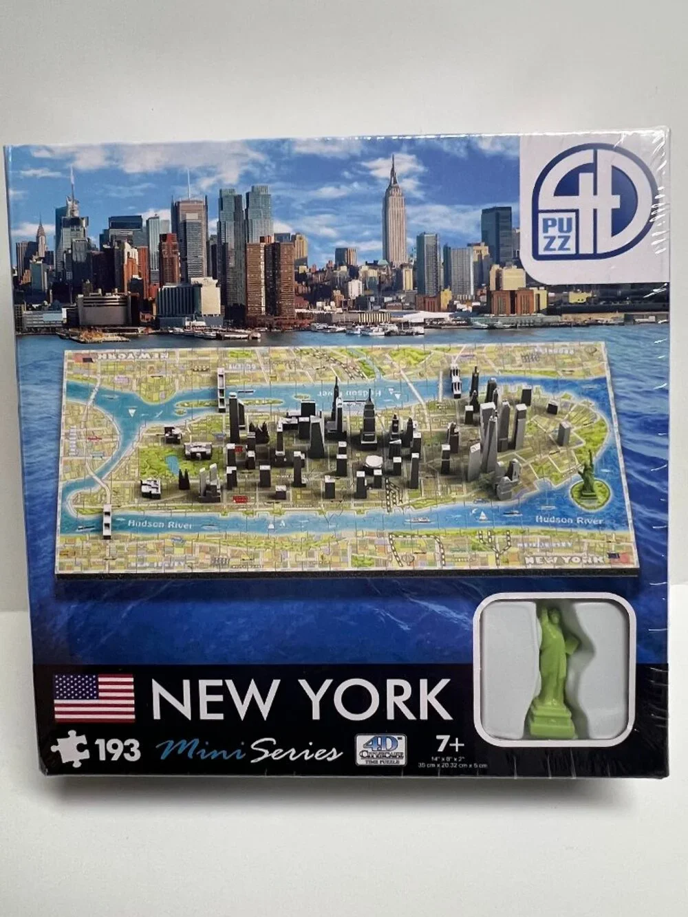 4D puzzle Cityscape Mini (193 Piece), New York city statue of liberty age 7 & up